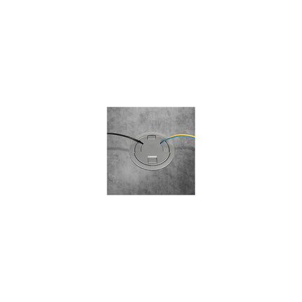 6AT Prewired Evolution™ Poke Thru Device, Surface Style Cover, Aluminum