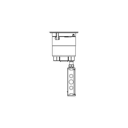 WIREMOLD 6ATPAVBK 6IN CORE-PREWIRED-FLUSH AV BLACK