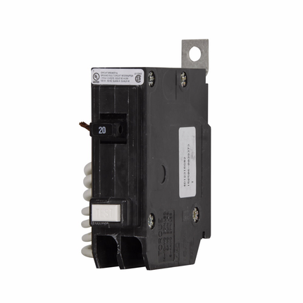 Eaton QB GFCI circuit breaker,Ground fault circuit breaker,20A,22 kAIC,Single-pole,120/240V,Non-Interchangeable,5 mA Trip Sensitivity,QBHGF