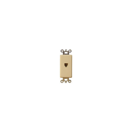 MORRIS 80161 2 PC DECOR PHONE JACK WH