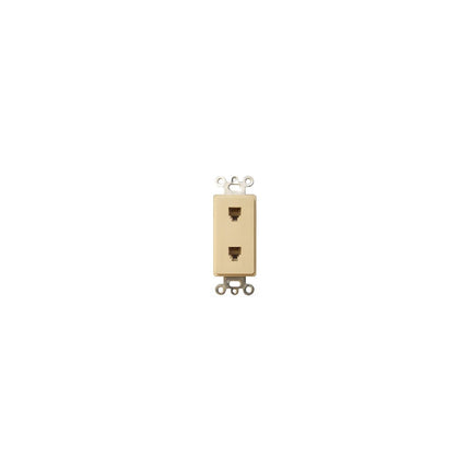 MORRIS 80171 2 PC DECOR DUPLEX PH JACK WH