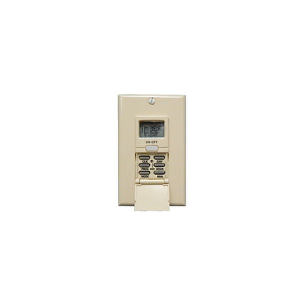 7 Day In Wall Digital Timer Ivory