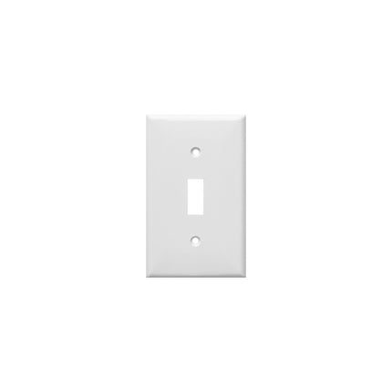 Lexan Wall Plates 1 Gang Toggle Switch White