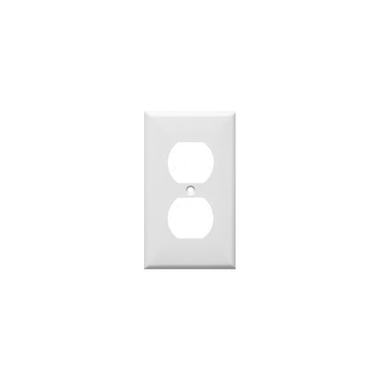 Lexan Wall Plates 1 Gang Duplex Receptacle White