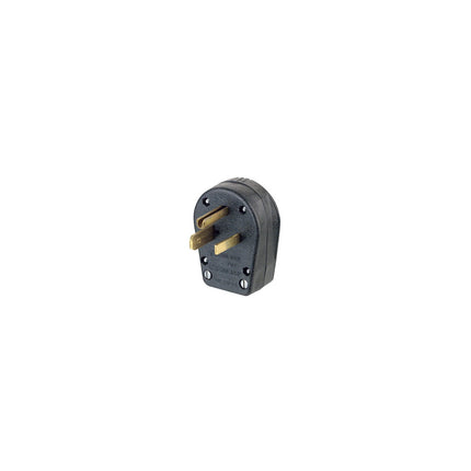 30/50 Amp, 125 Volt, NEMA 5-30P/5-50P, 2P, 3W, Plug, Straight Blade, Commercial Grade, Angle, Grounding - Black
