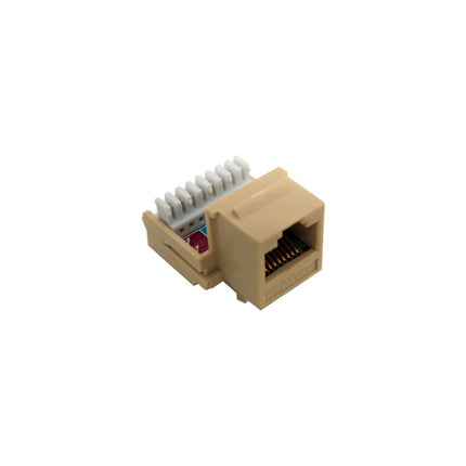 Cat5E (RJ45) Unshielded Keystone Jacks-Rear Entry Ivory