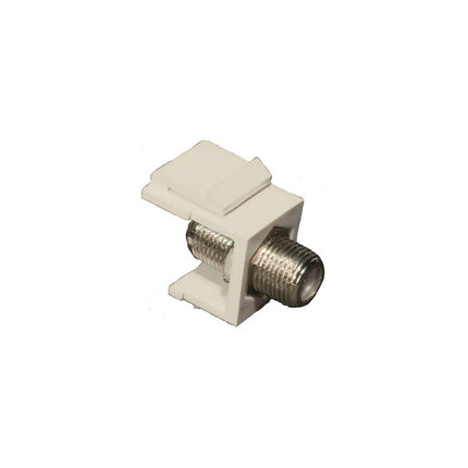 F CATV Modular Inserts Lt. Almond