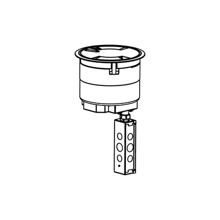 WIREMOLD 8ATCPNK 8IN CORE-PREWIRED-SURFACE NICKEL