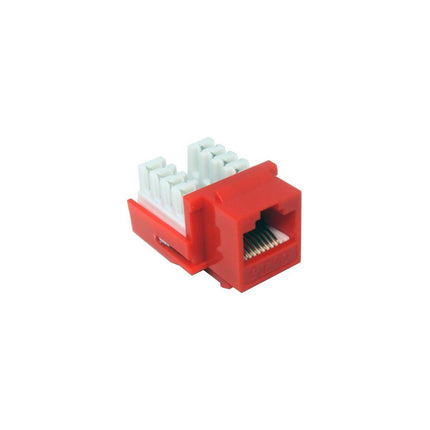 Cat6 (RJ45) Unshielded Keystone Jacks Red