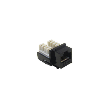 Cat6 (RJ45) Unshielded Keystone Jacks Black