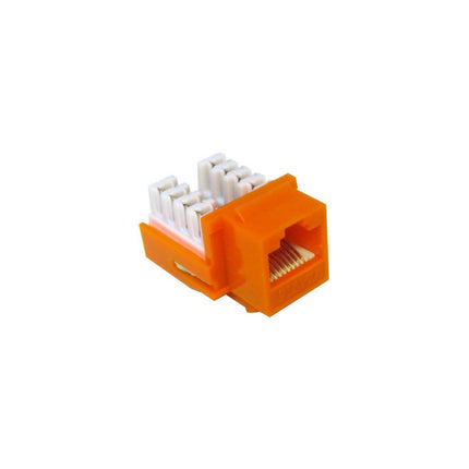 Cat6 (RJ45) Unshielded Keystone Jacks Orange