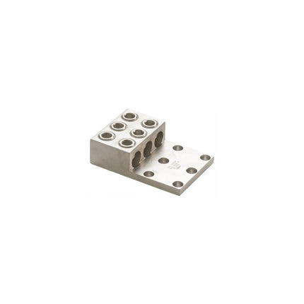 Aluminum Mechanical Lugs 3 Conductors - Two & Four Hole Mount 600MCM-#2 Awg