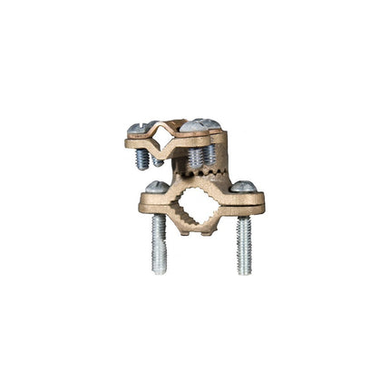 Copper Ground Clamps - Serrated Collarr - Cable Adaptor 1-1/4"-2"
