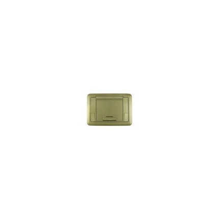 Evolution Series EF45 Floor Box Surface Style Cover with Floor Insert - Brass