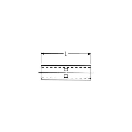 Copper Long Barrel Compression Splices 500 MCM