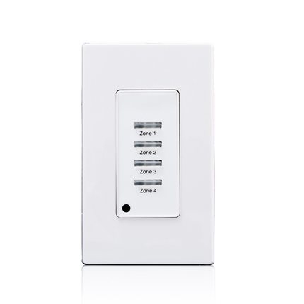 Z-MAX® Digital Pushbutton Station, 04 Button, 1 Gang, White