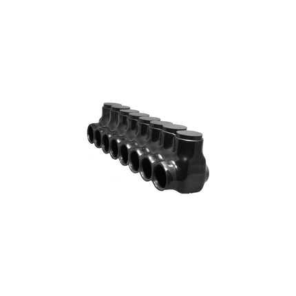 Black Insulated Multi-Cable Connector - Single Entry 8 Ports 600 - 250