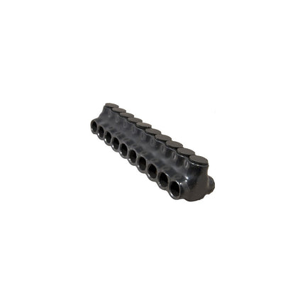 Black Insulated Multi-Cable Connector - Dual Entry 10 Ports 2/0 - 6