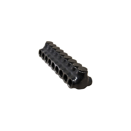 Black Insulated Multi-Cable Connector - Dual Entry 9 Ports 600 - 250