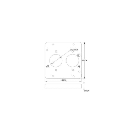 MULBERRY 11529 4-11/16 2 1 620IN DIA TL CV