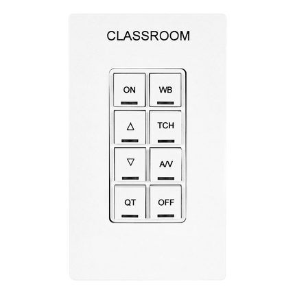Keypad Room Controller, 8 Button, Lumina™ RF