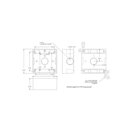 MULBERRY 30267W 2G WP BOX 3H-1IN W/LUG WHT