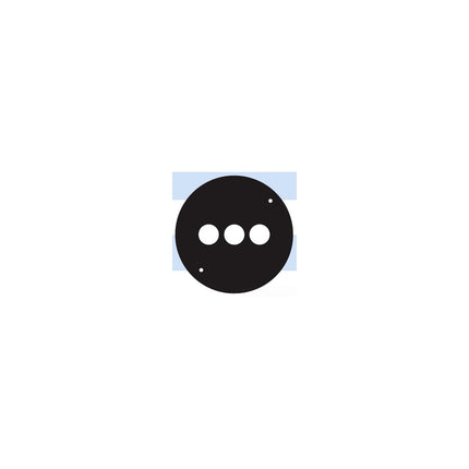MULBERRY 30377B ROUND LAMPHLDR CVR 3H BLK