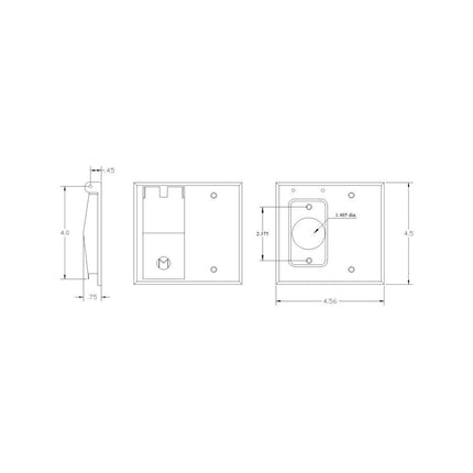 MULBERRY 30428 WP 2G SINGLE/BLANK COVER