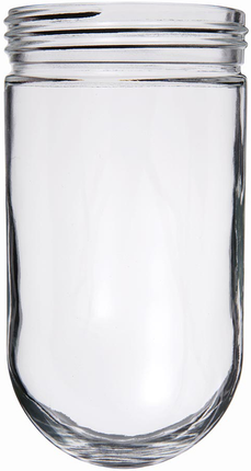 VAPORPROOF GLOBE GLASS 200 SERIES CLEAR INDIVIDUALLY BOXED