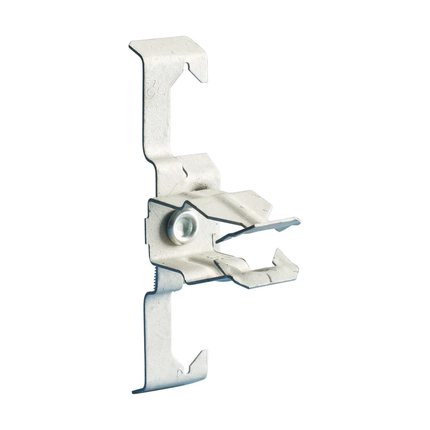 Push In Conduit to Rod/Wire Clip, 1" EMT, 3/4" Rigid, 1/4" Rod, #12 Wire, 1/8"–3/8" Flange