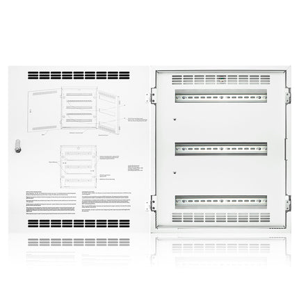 LEVITON DINRK-A03 WH OMNIB DINRL RACKMT ENC MED 3X15 INRAILS