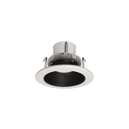 4" Cobalt Click LED Retrofit, Baffle, 1000lm / 12W, 3000K, Black Baffle / White Flange, LE85, Black / White