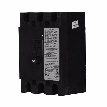 Eaton BR main breaker kit,Molded case breaker,200 A,10 kAIC,Three-pole,120/240 V,!,#2/0 AWG-300 kcmil Cu/Al,CC,Type ECC Unit enclosure, convertible loadcenters