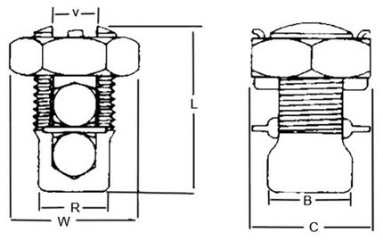 Split Bolt Connectors For Copper Conductors 1/0