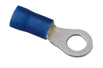 Vinyl Insulated Ring Terminal, 16-14 AWG, #10 Stud, Box of 25