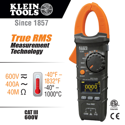 400A AC Auto-Ranging Digital Clamp Meter