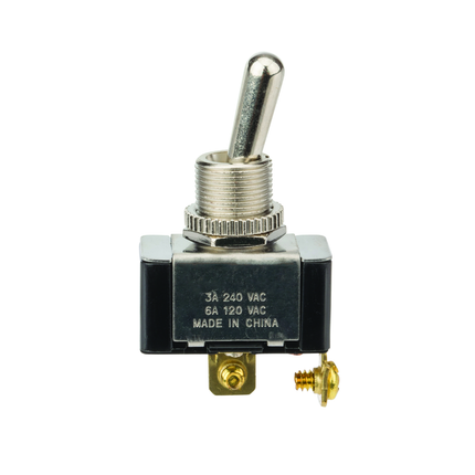 SPST 6 Amp Toggle Switch with Bat Handle On-Off Pull