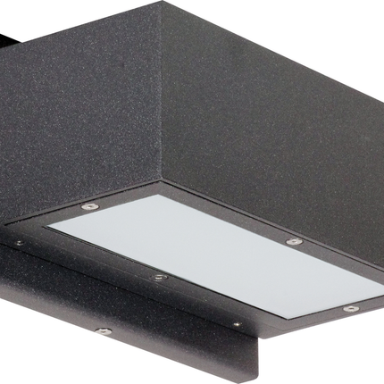 Verona LED Rectangular Up/Down Fixture; Anthracite Finish