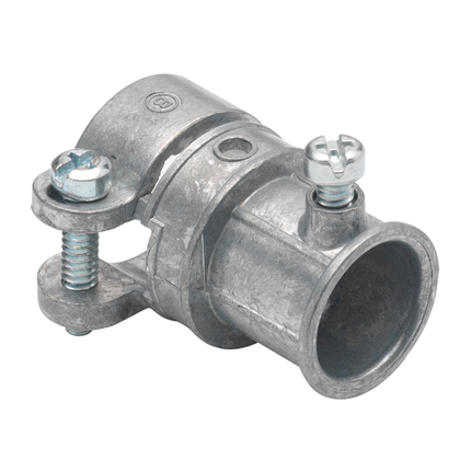 Combination EMT To FMC Transition Coupling 1/2" To 1/2", Zinc