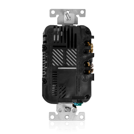 Dual Marked “Controlled” Tamper-Resistant USB Receptacle, Type A/C, 20 Amp 125 Volt, Black