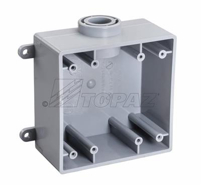 1" Schedule 40 PVC FSE Type Box, Double