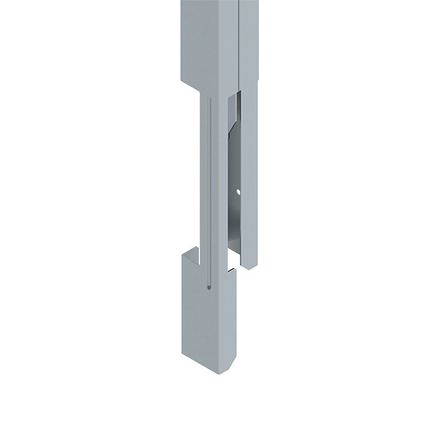 BLANK DESIGNER GRAY STEEL POLE 5FT LENGTH