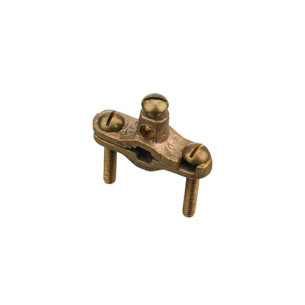 Heavy Duty Bronze Ground Clamp, 1/2″ to 1″ Pipe, 1″ Rebar, Burial