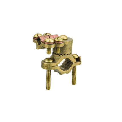 Heavy Duty Bronze Ground Clamp, Wire Adapter, 1/2″ to 1″ Pipe