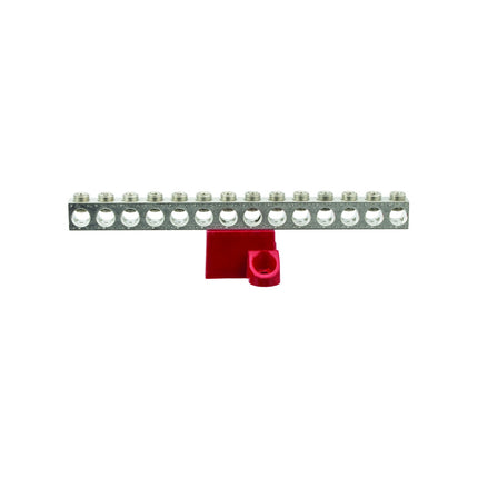 Aluminum Isolated Ground Bar, AL/CU 2/0-14 AWG Range, 14 Circuits