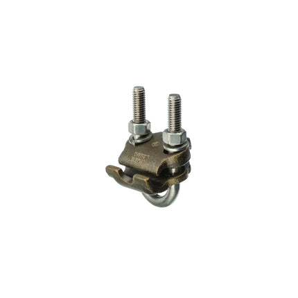 Bronze U-Bolt Clamp, 1/2″-3/4″ Pipe, 7/8″-1″ Rod, 250-2/0 AWG