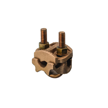 Bronze U-Bolt Clamp, 1/2″-3/4″ Pipe, 7/8″-1″ Rod, 300-500 AWG