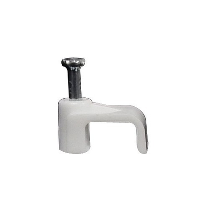 Plastic Cable Clips Flat 1 Nail for 12/2 & 14/2 NM Cable & UF