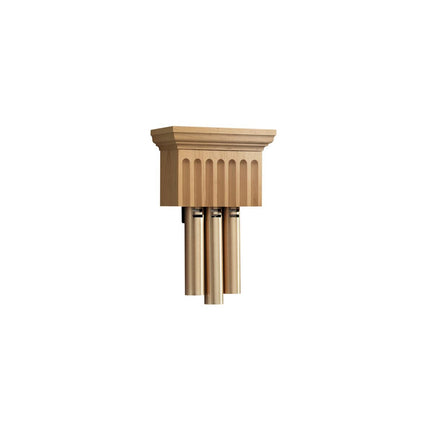 Traditional Musical Wired Door Chime, 10-3/8w x 15-1/2h x 4-3/4d in Maple wood