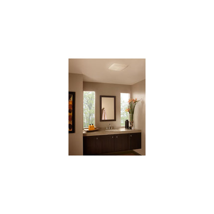 Very Quiet 80 CFM Ventilation Fan, with White grille, ENERGY STAR Certified